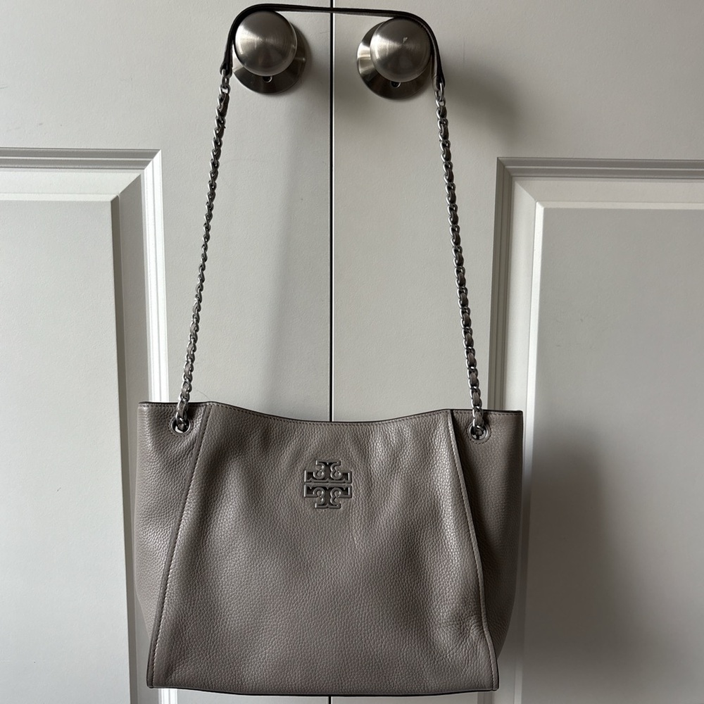 Tory Burch Britton Leather Tote - Picture 5 of 8